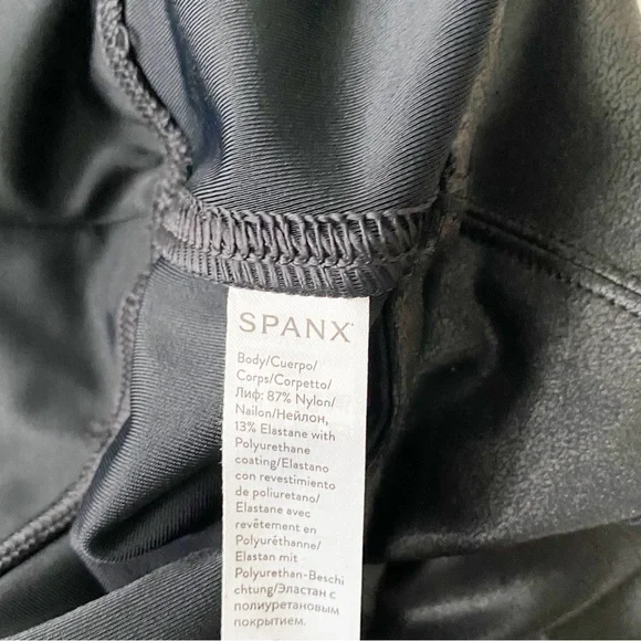New Spanx Faux Leather Leggings Size S/P Black - Picture 6 of 10